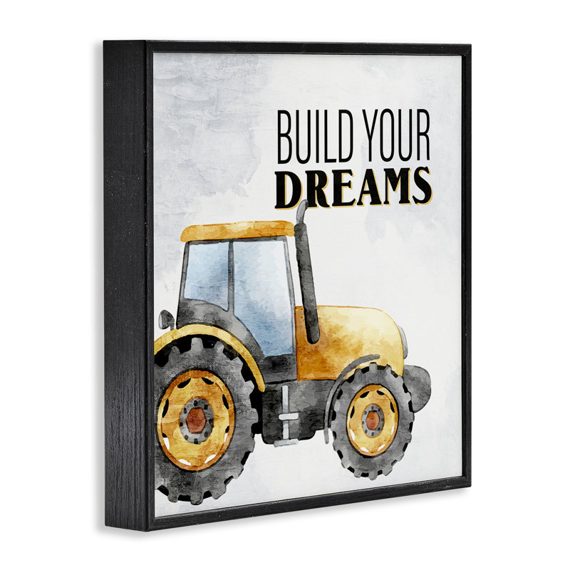 «Build Your Dreams», estampe numérique encadrée par Kim Allen, Giclée encadrée noir minuit, H 24 po x l 24 po