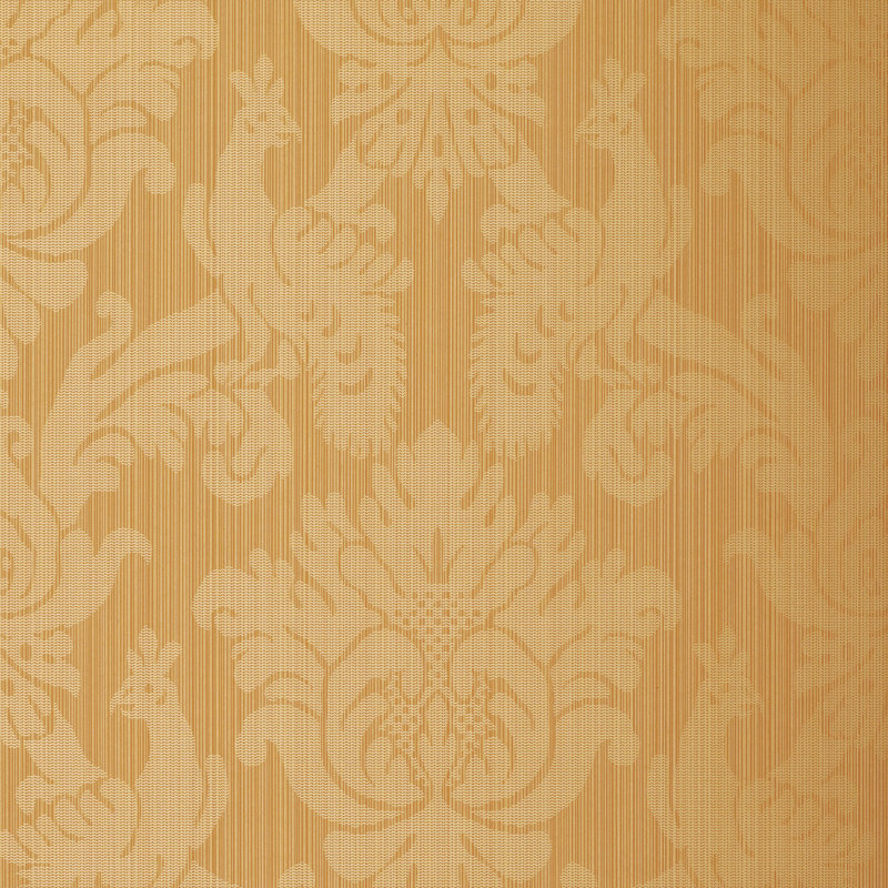 Valette Strie Damask Wallpaper, Terracotta