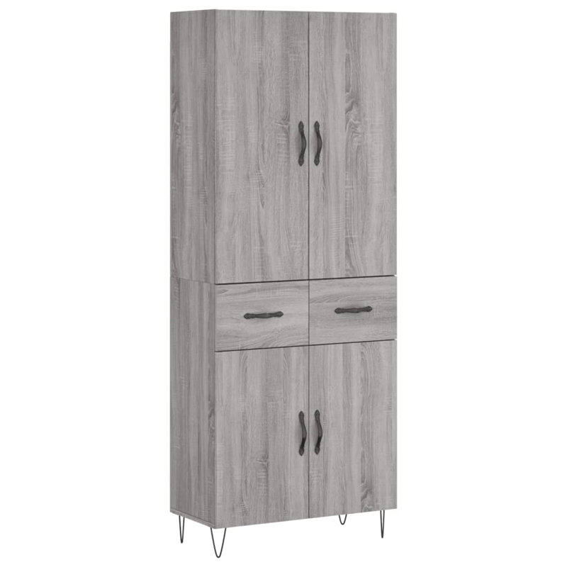Zelman 69.5 cm W Highboard, Grey Sonoma