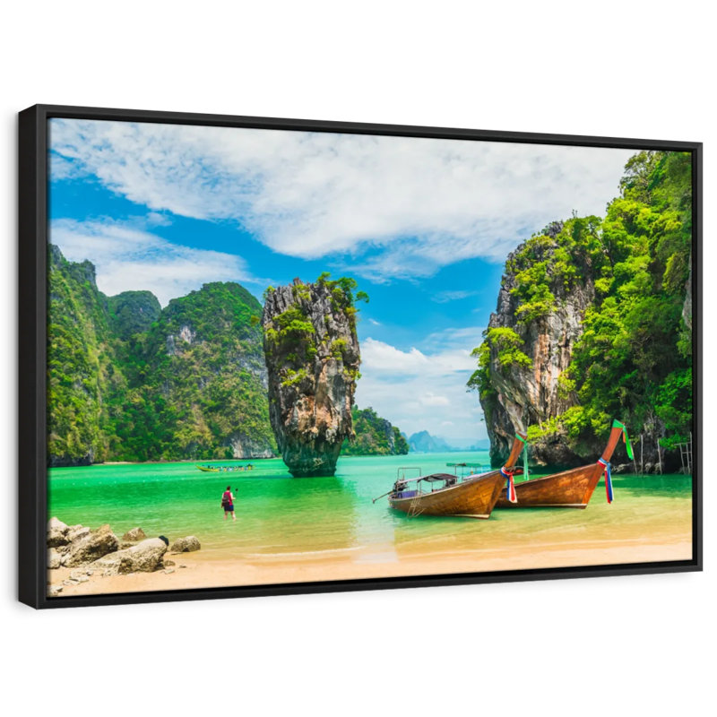 «James Bond Island», reproduction sur toile, H 9 po x l 13 po