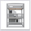 Triple Bunk Bed With Storage Staircase,Separate Design-1314187186