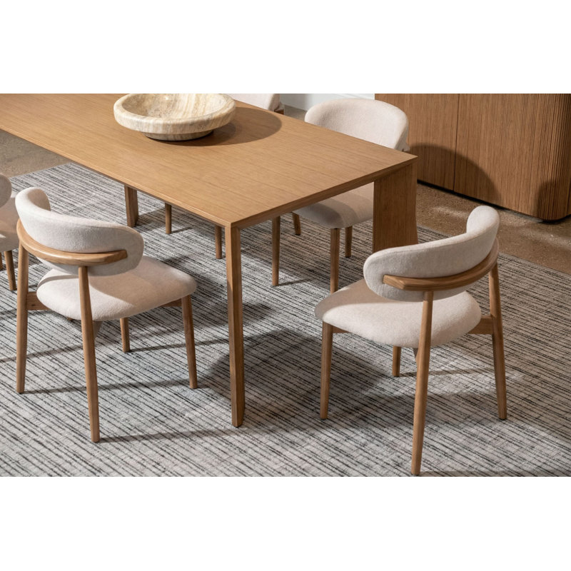 Lisbon Dining Table, Natural, 30" H x 70.87" L x 35.43" W