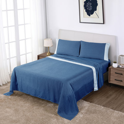 Anti-Microbial 100% Cotton Sateen 4-Piece Sheet Set