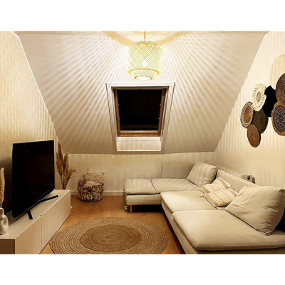 Plug In Pendant Light Rattan Hanging Lights With Plug In Cord Bamboo Hanging Lamp Dimmable,Handmade Woven Boho Wicker Basket Lamp Shade,Plug In Ceiling Light Fixture For Living Room Bedroom Kitchen