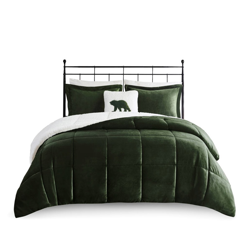 Édredon grand avec + 1 édredon, 2 taies décoratives assorties et coussin décoratif, double / grand