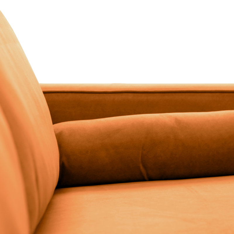 Georgio 4 Seater Velvet Sofa, Burnt Orange