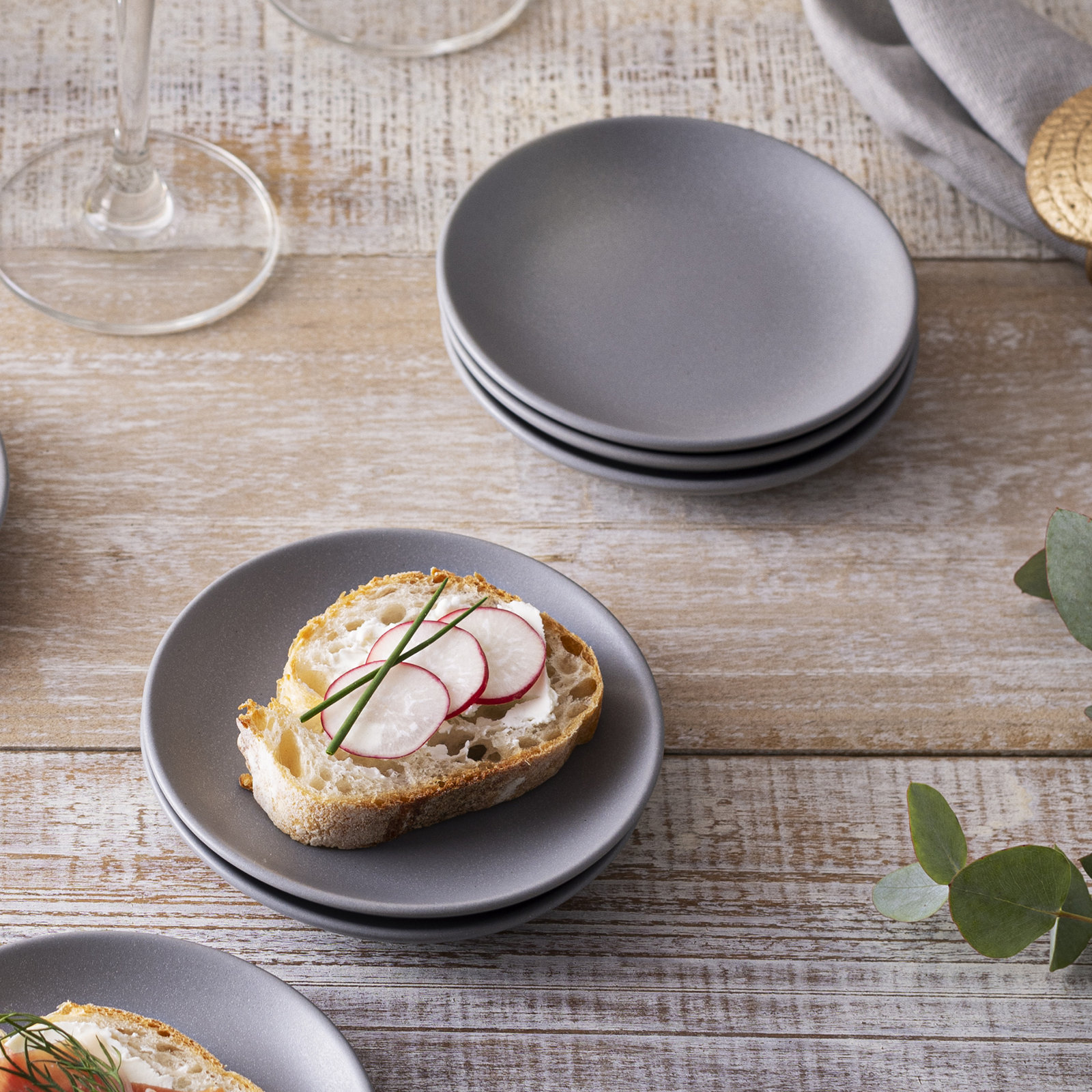 Colorwave 5" Appetizer Plate, Slate