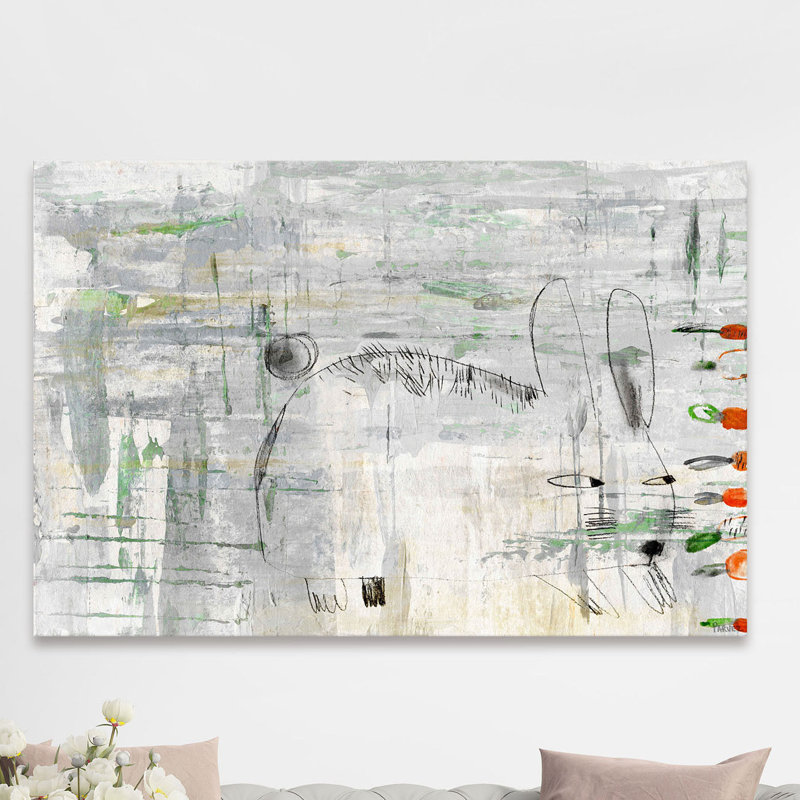 « furtify lapin », reproduction d’art sur toile tendue, H 12 po x l 18 po x P 1,5 po