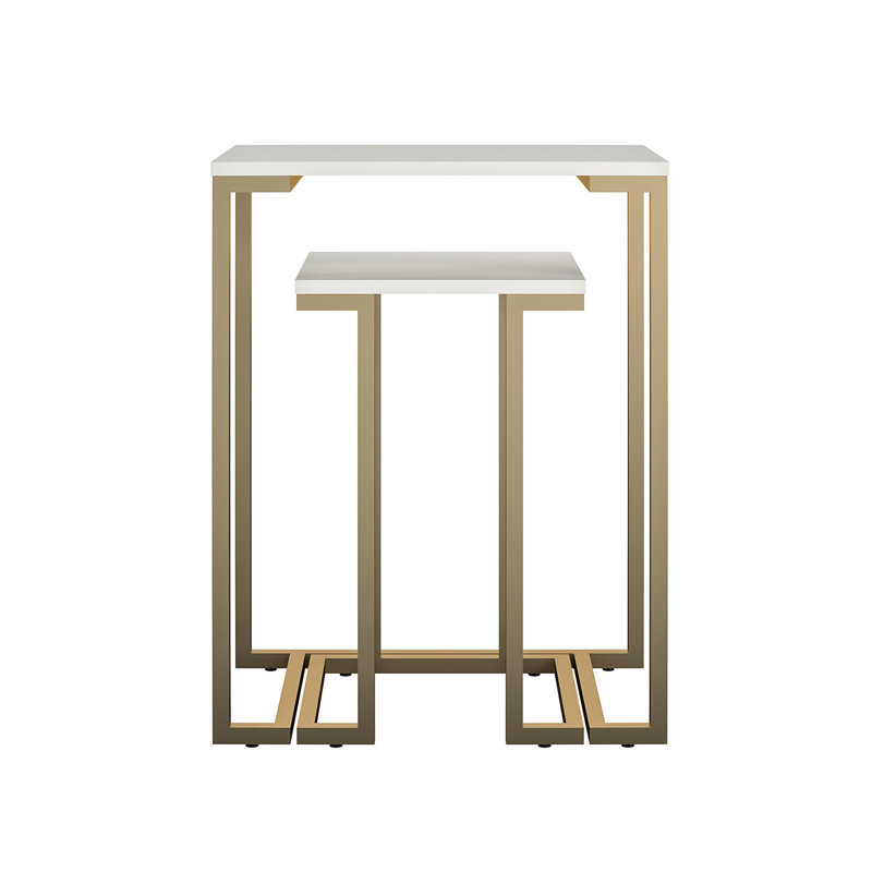 Annikka Frame Nesting Tables, White