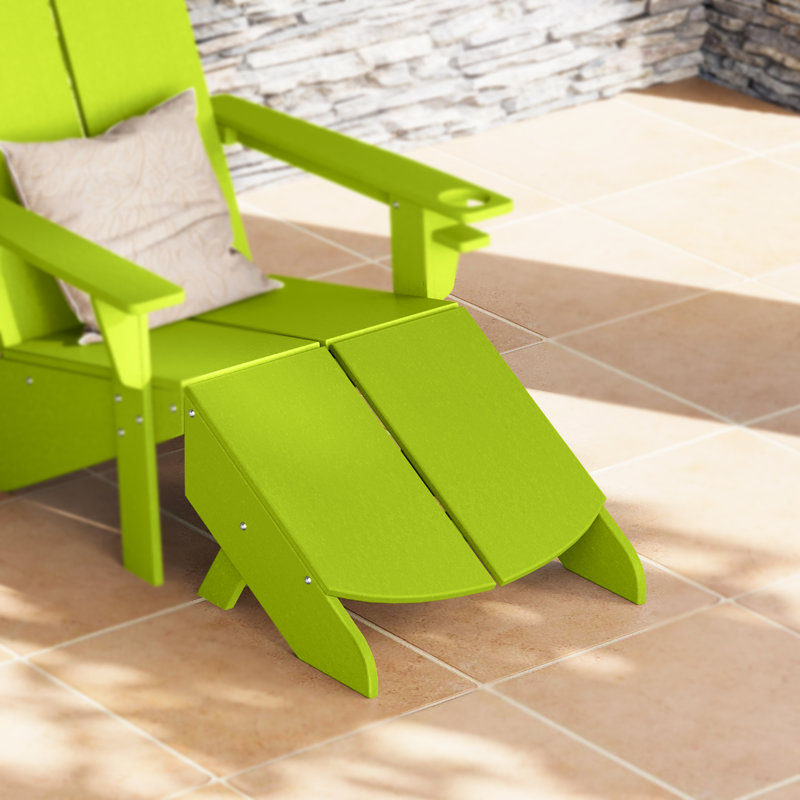 Repose-pieds moderne en poly, Limette