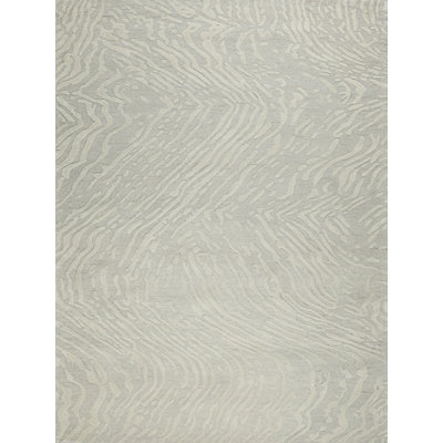 Entro Handmade New Zealand Wool Silver/Ivory Area Rug