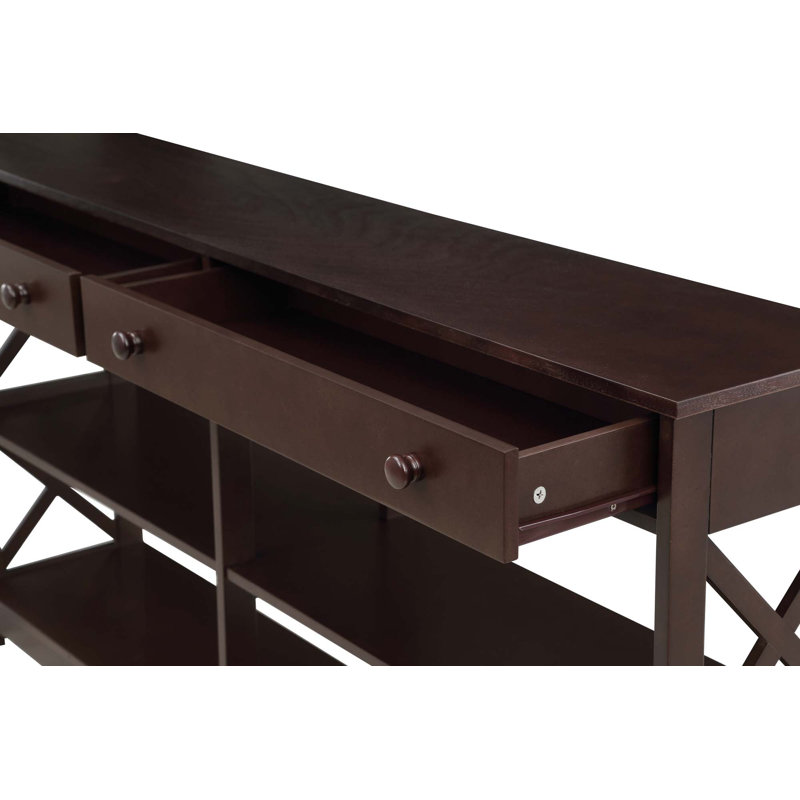 Lemay Console Table, Espresso, 31.5" H x 60" W x 12" D
