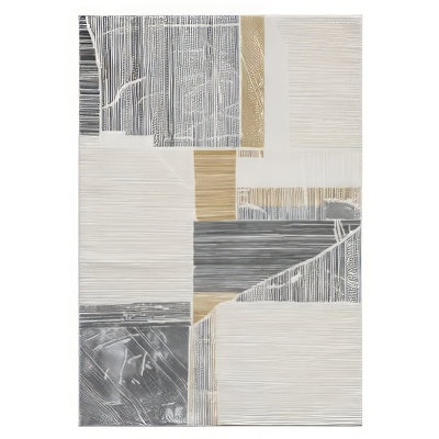 Curtesha Synthetic Abstract Rug