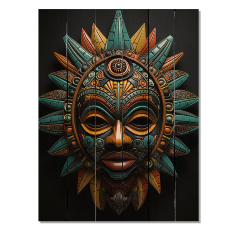 Mayla, masque tribal africain bamiléké sur bois, H 20 po x l 10 po x P 0,78 po