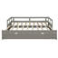 Lit de jour extensible avec couchette, lit de jour en bois avec couchette-118022180