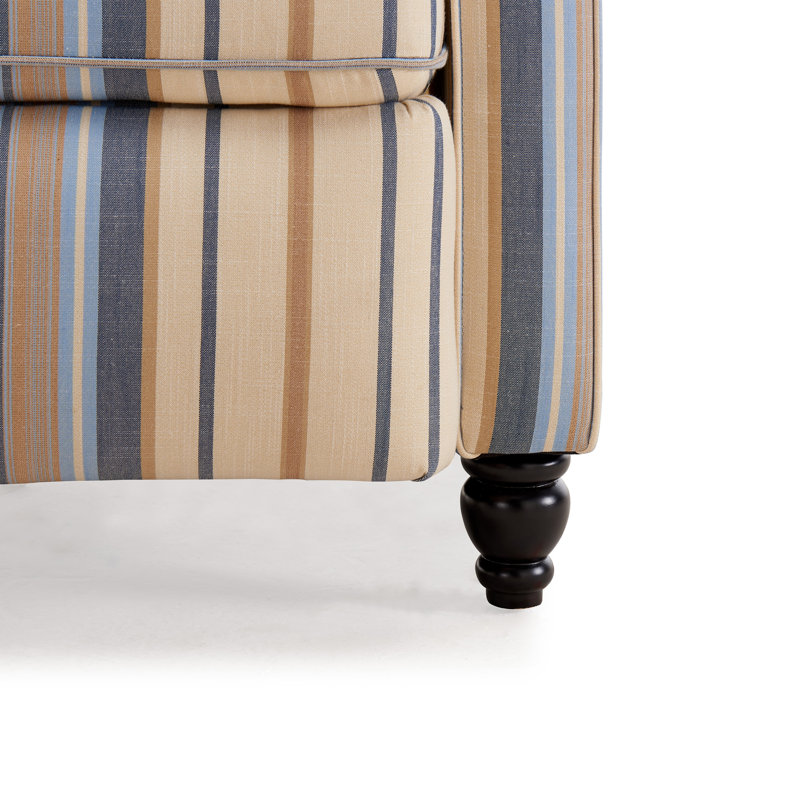 Leni Upholstered Recliner, Caribbean Blue