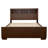 Cappuccino Queen Bed with Bookcase Headboard