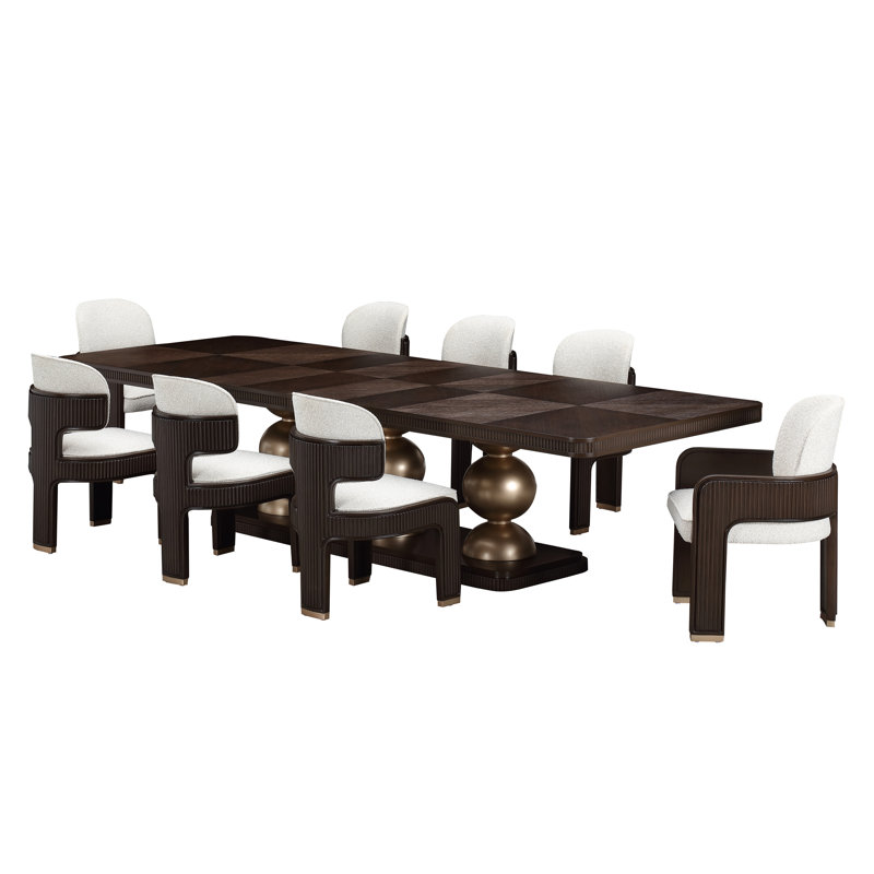 West Kensington Rectangular Dining Table, Espresso Wood