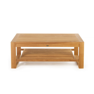 Ellie-Maye Rectangular Teak Solid Wood Outdoor Coffee Table , 47 " W 24 " D