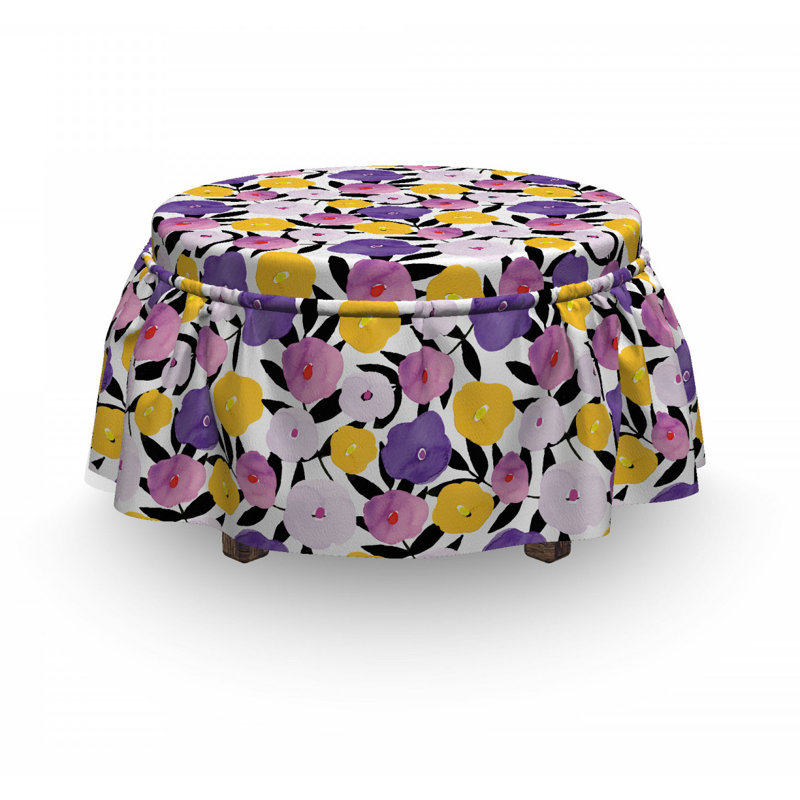 Housse pour repose-pieds fantaisie groovy exotique