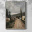 «Vintage Landscape CCX III», reproduction encadrée - bois massif