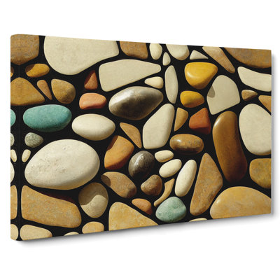 Shiny River Pebbles Vol.2 - Wrapped Canvas