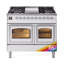 ILVE Nostalgie II Noblesse 40 inch Dual Fuel Range (Triple Glass Door, RAL)-81726042-81726055
