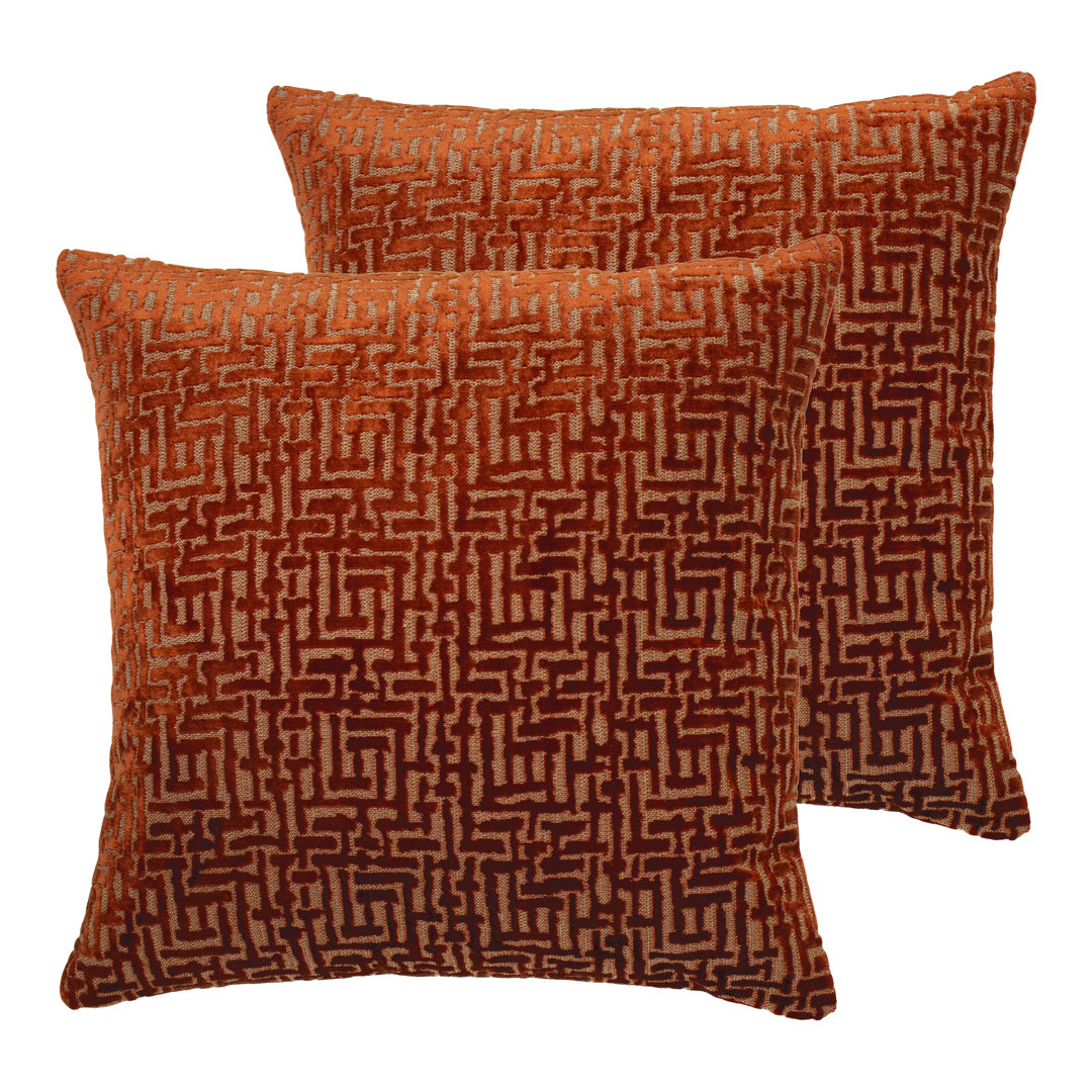 Geometric Square Cushion