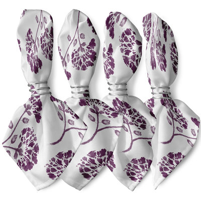 Cing Polyester Floral Square Napkin