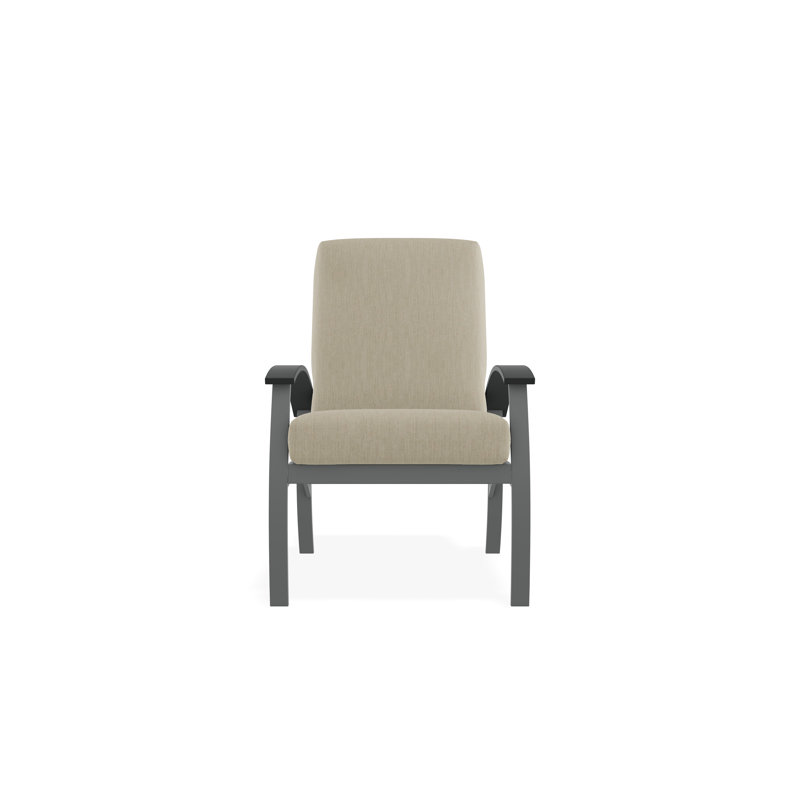 Belle Isle Outdoor Lounge Chair, Huskie, Graphite