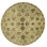 Hand-Knotted High-Quality Gold Round Area Rug