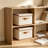 2 Pack Storage Bins With Lids, Collapsible Closet Organizer Container, Fabric Organizer Box With Handles, Decorative Storage Boxes With Lids For Organizing Clothes, Blanket, White, Extra Large-206376702
