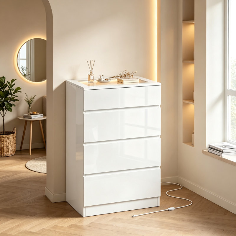 60 cm W Chest of 4 Drawers