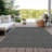 Machine Washable Indoor/Outdoor Christain ACN1429 Black Rug-102879959