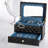 2-layer Jewelry Watch Organizer Box With Mirror