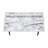 Computer Desk, Home Office, Laptop, Storage Shelves, 48"L, Work, Marble Look Laminate, Black Metal, Contemporary, Modern-1690641489