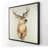 Deer Portrait - Scandinavian Framed Canvas for Home Decor