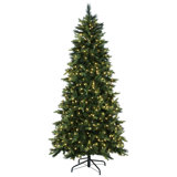 Lighted Artificial Spruce Christmas Tree