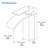 Single-handle Bathroom Faucet with Drain Assembly-53106844