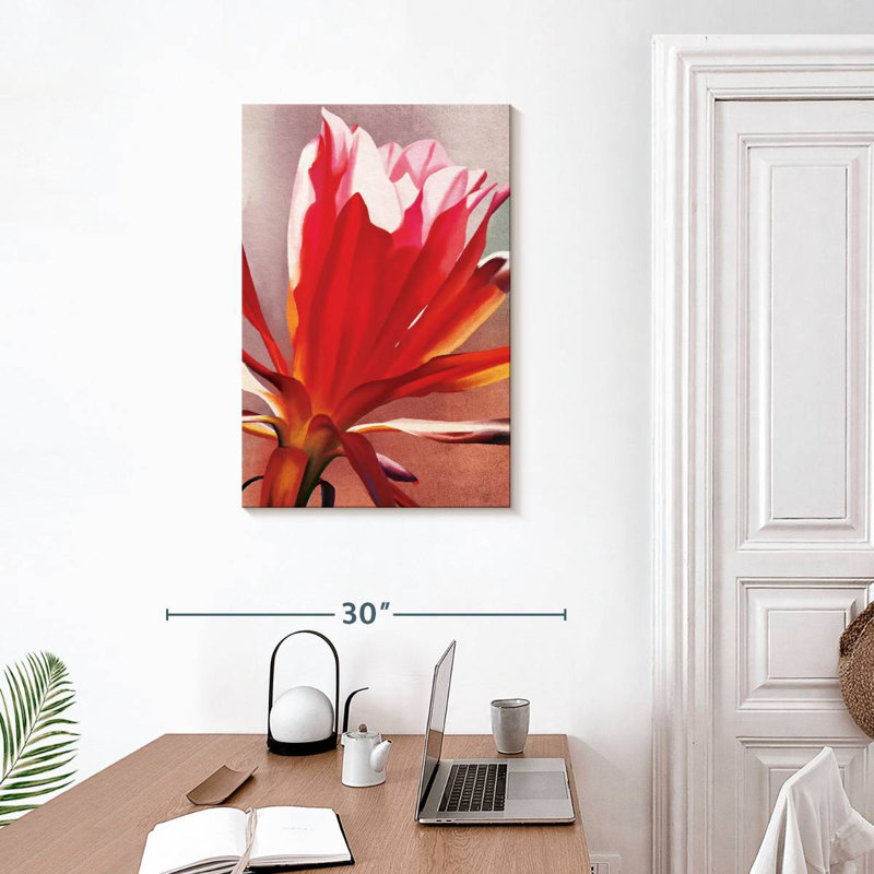 Harnek Red Flower, 30" H x 20" W