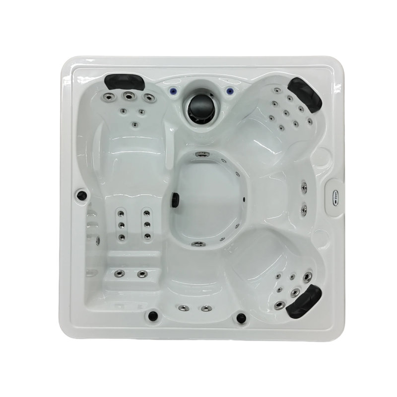 Hydro Spas HYD-51 220 Volt 5 Person 51 - Jet Acrylic Square Standard (Hardwired) Hot Tub with Ozonator