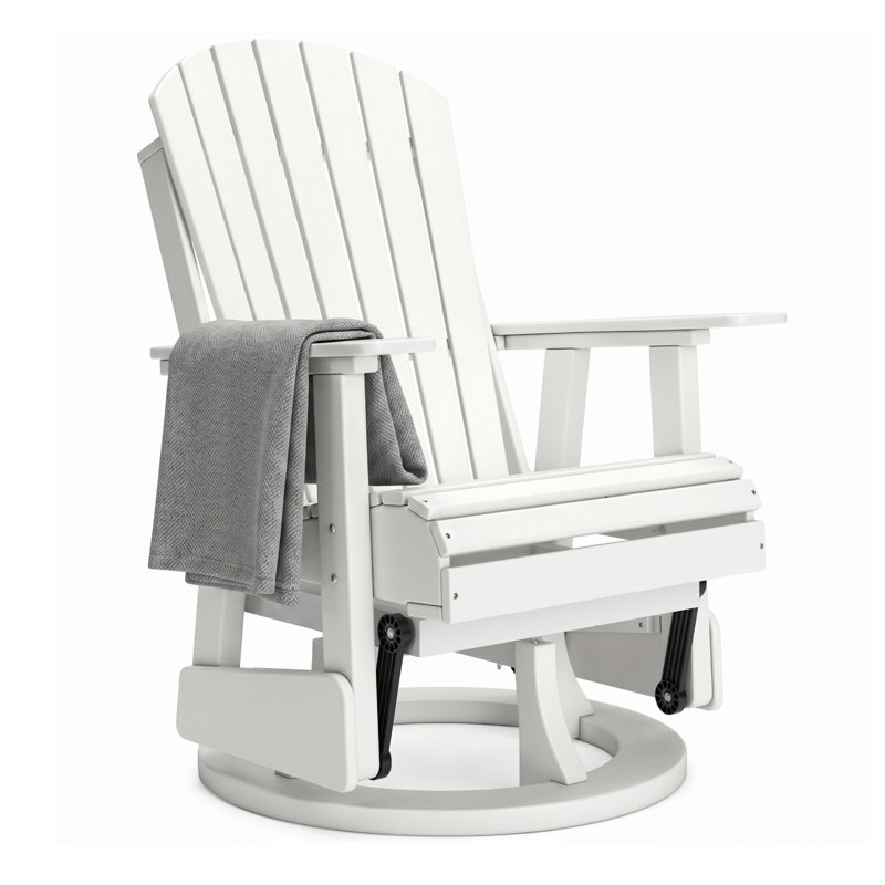 Lynbrook Wicker Outdoor Adirondack Chair, White