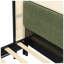 Lit plateforme tapissier en bois massif P 83,8 "x H 45,8" Modern Collection-353512853