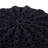 Bordeaux  Knitted Cotton Round Pouf, Dark Blue-2085665141