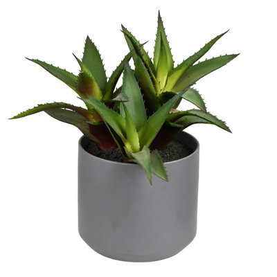10 " H Faux Succulent Plant in Ceramic Pot