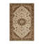 Tapis brun Tabriz lavable à la machine-2000134811