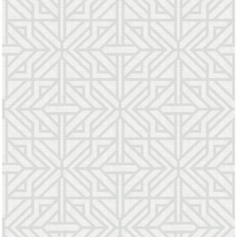 Geometric Wallpaper Double Roll, Gray