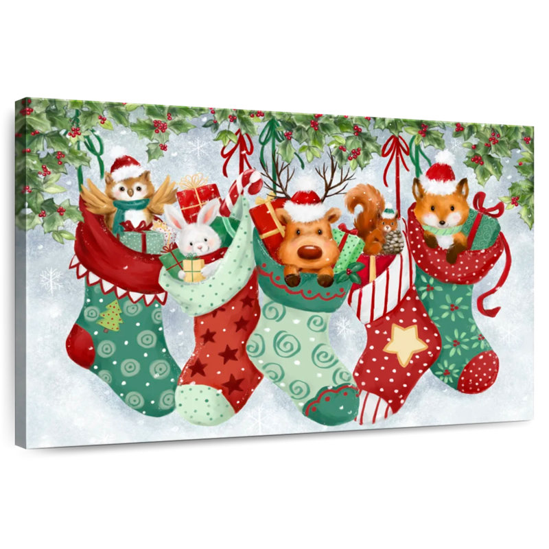 Christmas Socks, 26" H x 39" W