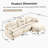Modular Sectional L Shaped Couch With Ottoman, Featuring Premium Chenille Fabric, Tufted Cushion Backrest, Ergonomic Design And Easy Installation-1532519080