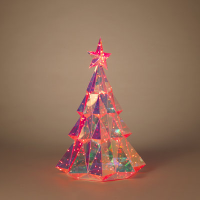 Sculpted 25.6 in H USB Electric RGB Lighted Holographic Holiday